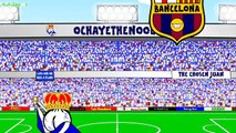 REAL SOCIEDAD vs BARCELONA 1 0 4 1 15 Alba own goal David Moyes Football Cartoon by 442oons