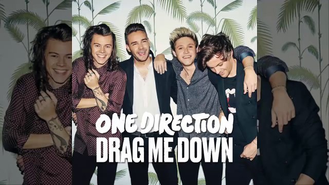 One Direction - Drag Me Down (Lyrics + Pictures) with audio