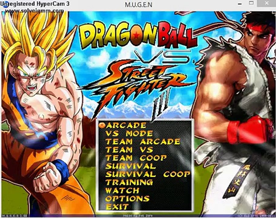 Dragon Ball VS Street Fighter [GamePlay]