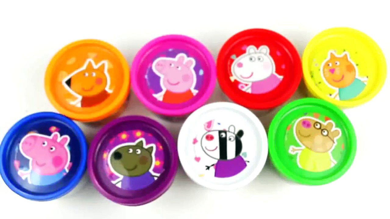 Peppa Pig Cans Play Doh Surprise Eggs doug toys Angry Birds Egg Disney