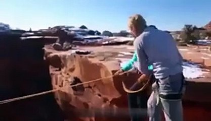 Shocking Videos: Boyfriend Pushed Her Girlfriend From The Top Of The Mountain