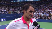 Roger Federer vs Richard Gasquet INTERVIEW US OPEN 2015