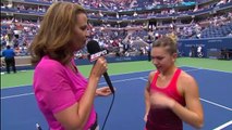 Victoria Azarenka vs Simona Halep INTERVIEW US OPEN 2015