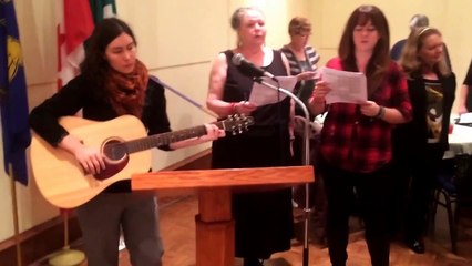 "The Internationale" sung at Halifax Troublemakers' Conference