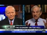 1/25/10 Ron Paul on CNBC's Squawk Box: Debate on Bernanke, the Fed, and Stimulus