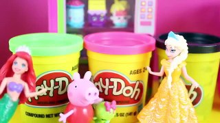 Shopkins Play Doh Peppa Pig DisneyCarToys Frozen Elsa and The Little Mermaid Ariel