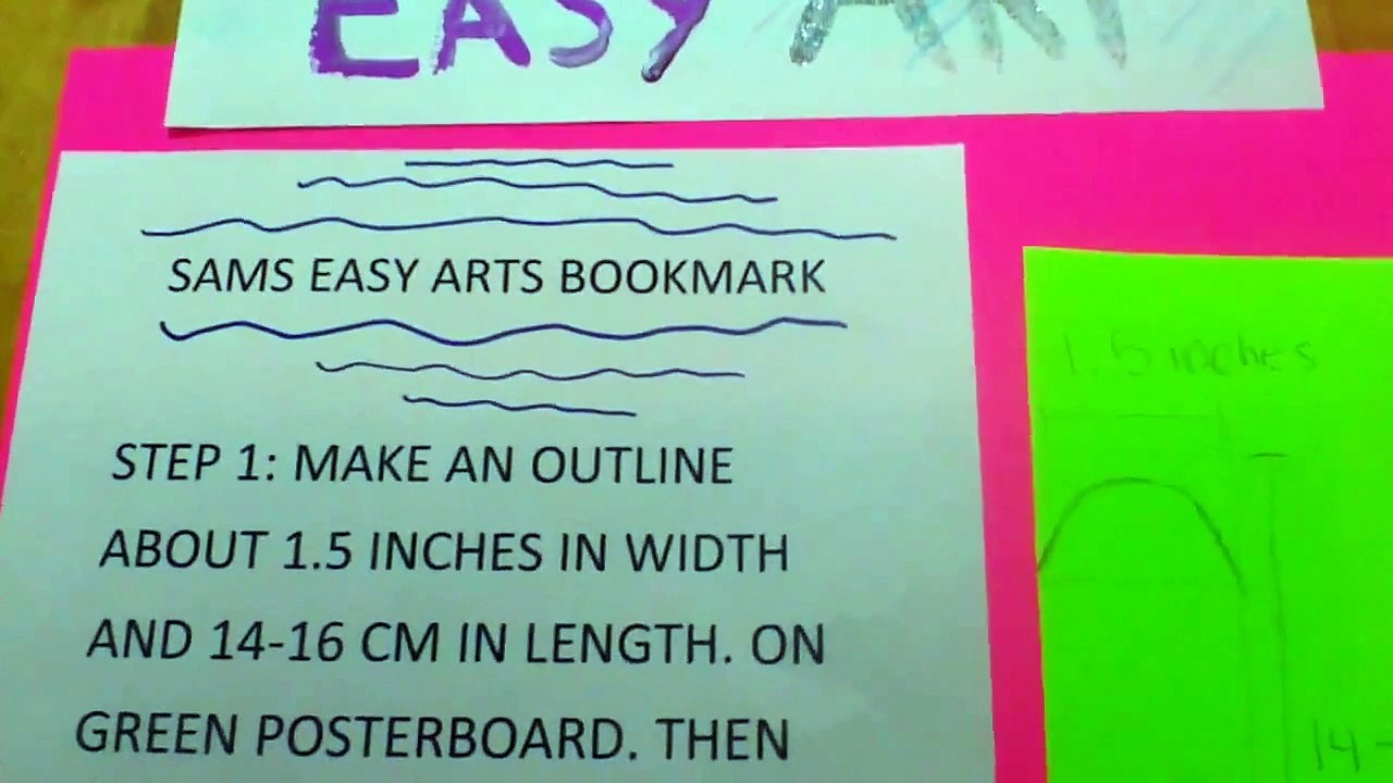 SAMS EASY ARTS BOOKMARK CARTOON ANIMAL #2