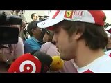 Fernando Alonso en Bahrain.  Declaraciones del Jueves. Ferrari 2010.