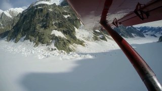 Flightseeing landing on Ruth Glacier (near Denali)  - 4K GoPro Video