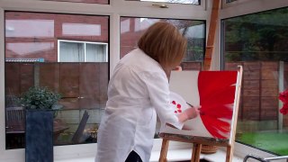 Painting a poppy