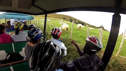 Descente du Baigura en trottinette tout terrain