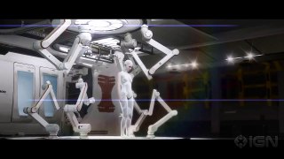 Beautiful Humanoid Robot With Artificial Intelligence  3D Animation