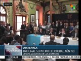 Guatemala continúa sin oficializar resultados electorales finales