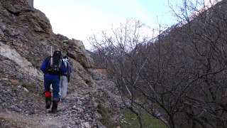 Climbing from Imlil to Toubkal Refuge