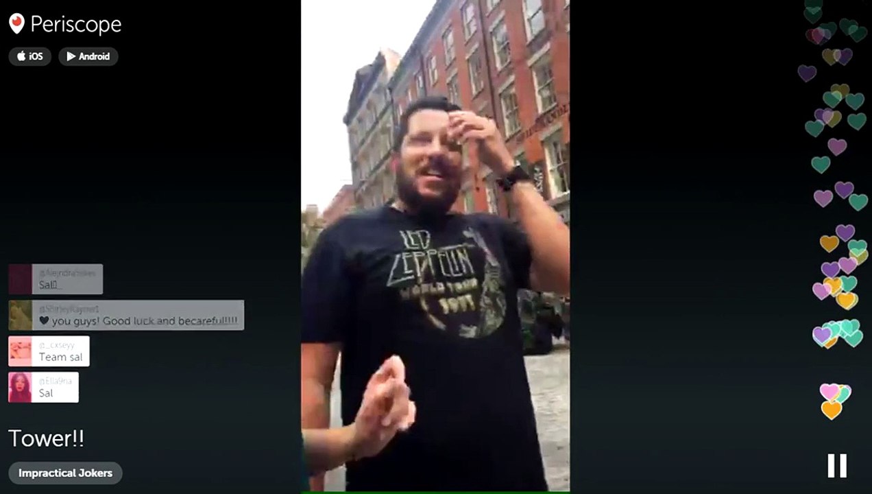 Impractical Jokers @truTVjokers is On Periscope  Tower!!