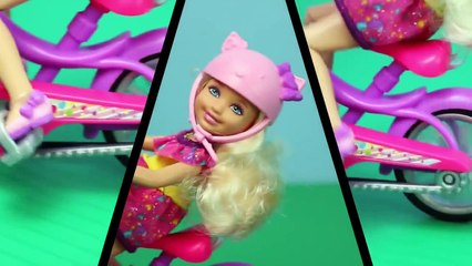 Barbie Skipper and Chelsea Bike for Two Mickey Mouse Peppa Pig Superheroes Batman Elmo TMNT