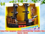 Fisher Price - Imaginext - Black & Red Pirate Ship - includes 2 Mini Figures - R8250