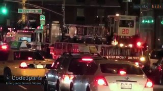 Fire Truck Videos for Children - Fire Trucks Race Through the City at Night