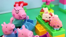 Peppa Pig Shopping Shopkins at the Duplo Lego My First Shop and Mickey Mouse with Minnie Mouse
