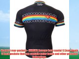 Fixgear Mens Black Rainbow Cycling Jersey Black XL