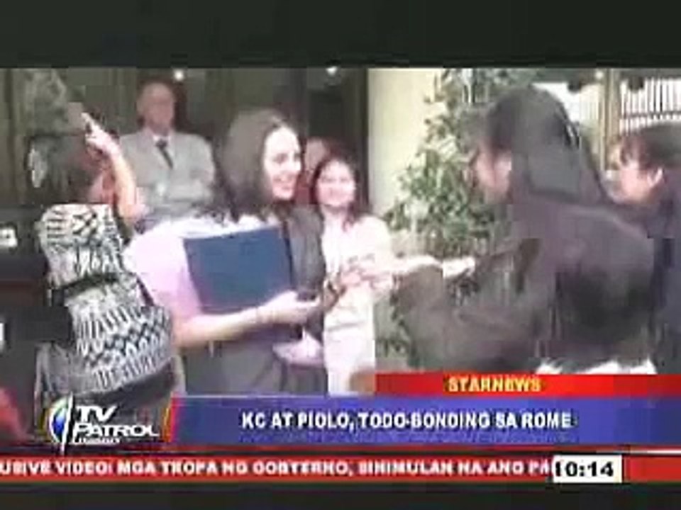KC Concepcion and Piolo in Rome