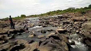 Zambia - Victoria Falls - from Livingstone Island staring down