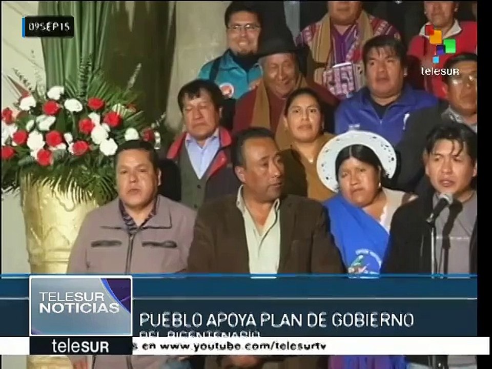 Organizaciones sociales y gremiales proponen reelección de Evo Morales