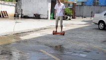 JG001 2 wheeled electric self balancing scooter electric drift board waterproof test