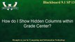 Blackboard 9.1.13: Show Hidden Grade Center Columns
