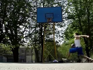 5'9 white boy 15 years old dunks on 9'8 - 9'10Ft rims