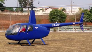 Helicoptero decolando de Taquaritinga-SP