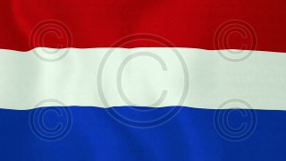 Loopable: Flag of Netherlands - Royalty-Free Stock Footage