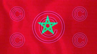 Loopable: Flag of Morocco - Royalty-Free Stock Footage