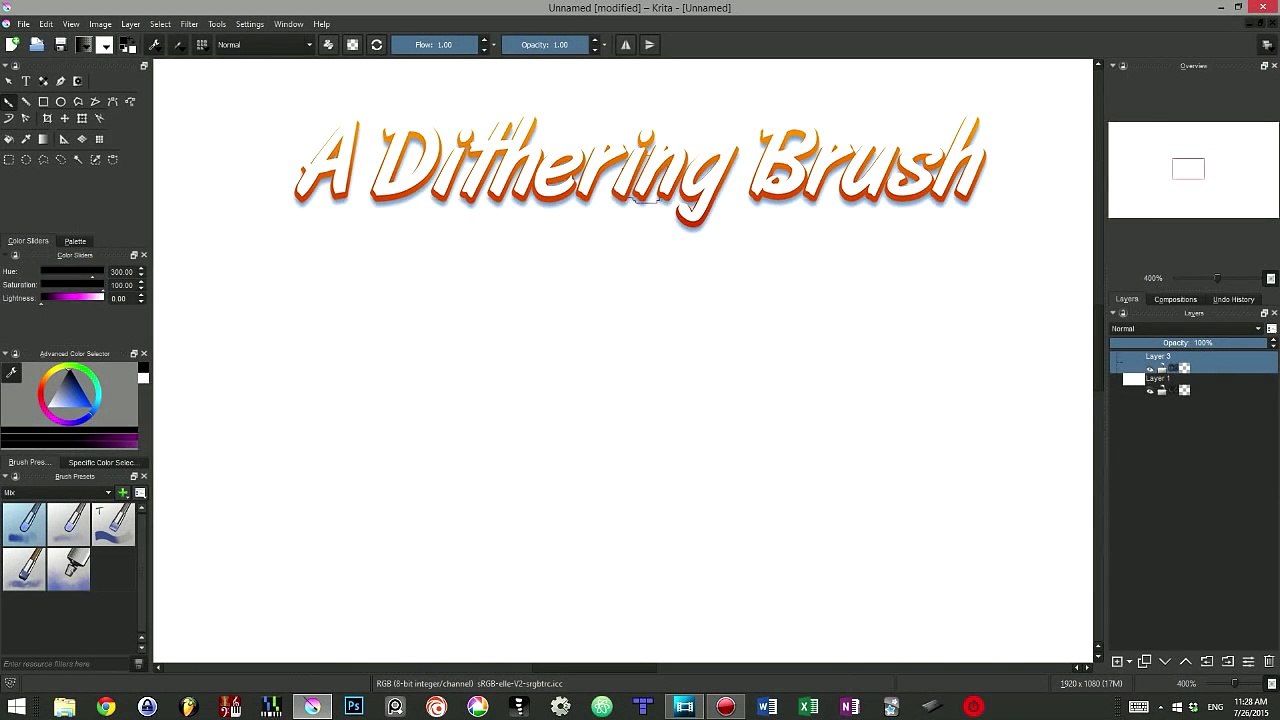 Drawing Pixel Art in Krita