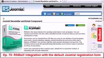 Ep. 70: RSMail! integration with the default Joomla! registration form