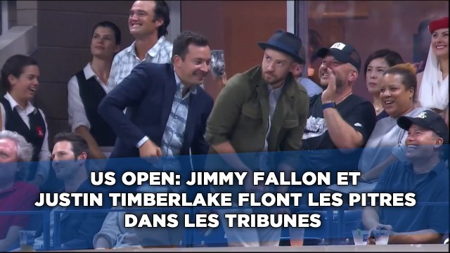 US Open: Jimmy Fallon et Justin Timberlake font les pitres pendant la déroute de Gasquet