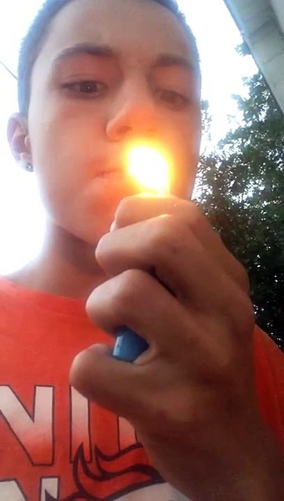 Smoking my green tea joint