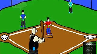 Ralphe & Bay Baseball Cartoon
