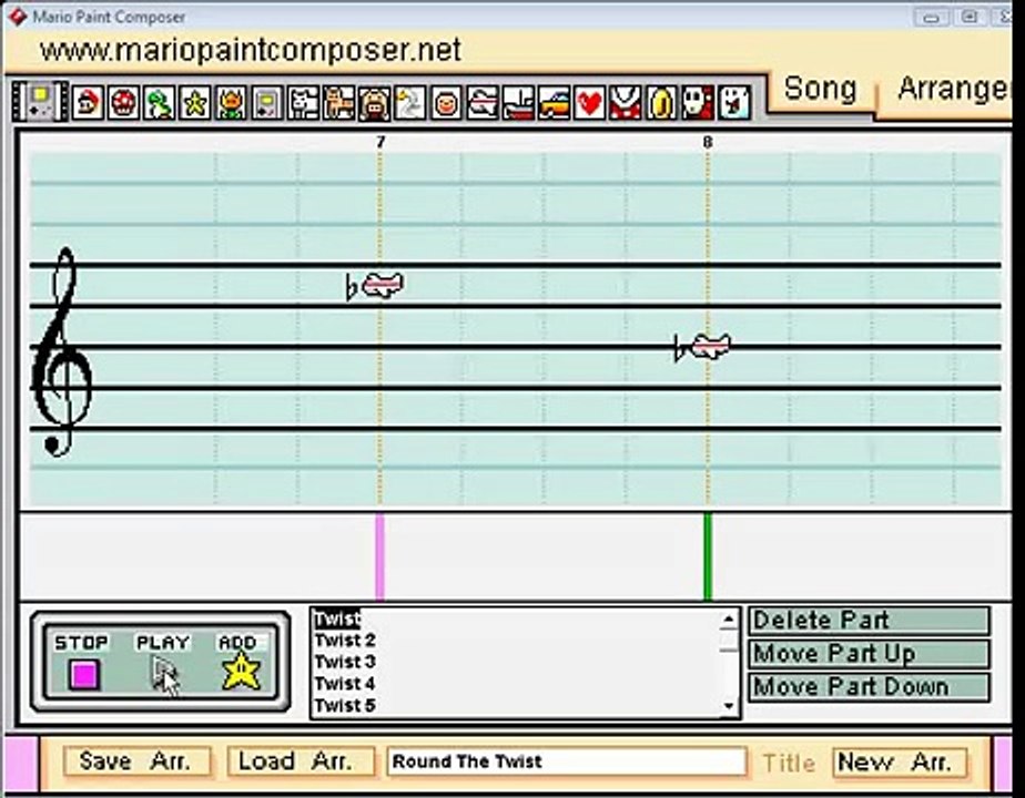 Mario Paint - "Round the Twist" Theme
