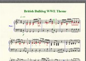 Wrestling Piano Theme Sheet Music - 
