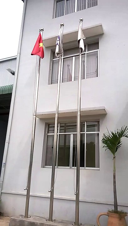 Cột cờ inox 304, cột cờ lễ hội ,hội nghị lá cờ, cột các  loai inox 304 mờ (HL)