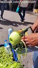 This gadget makes apple peeling easy!