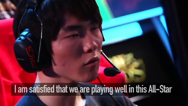 Pre match hype talk before SKT T1 K vs OMG grand finals All star 2014 Paris MUST SEE