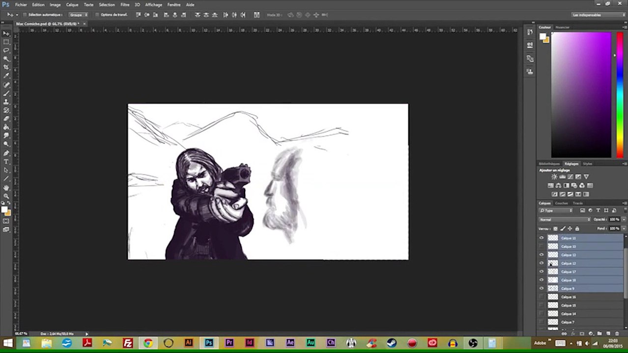 Digital art - speed painting - concours Mac Corniche