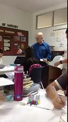 Teacher beating up his student