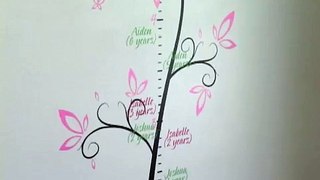 Beautiful Vinyl Tree Growth Chart