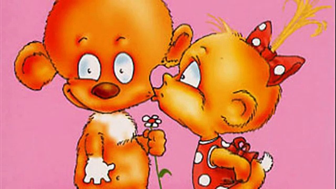 funny cartoons kissing