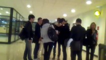 Fancam Airport Arturo Merino Benites 8.03.12 - JYJ in Chile