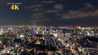 4K ULTRAHD TOKYO OLYMPIC COLOR LIGHT UP TIME LAPSE