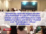 Lao NEWS on LNTV: Number scholarships provided by the gov of Australia to Laos to be cut.7/9/2015